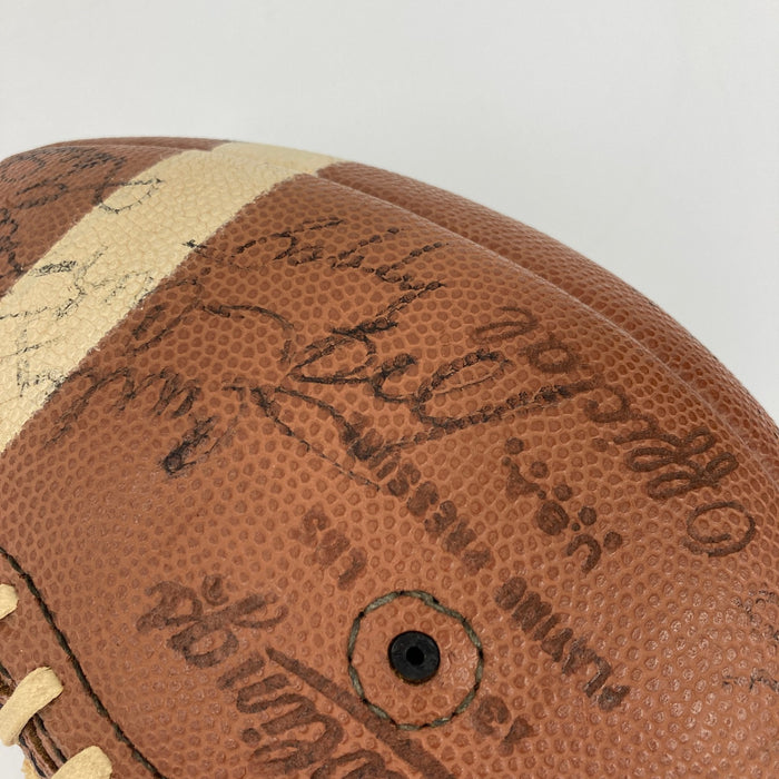 1970 Kansas City Chiefs Team Signed Vintage Rawlings Football