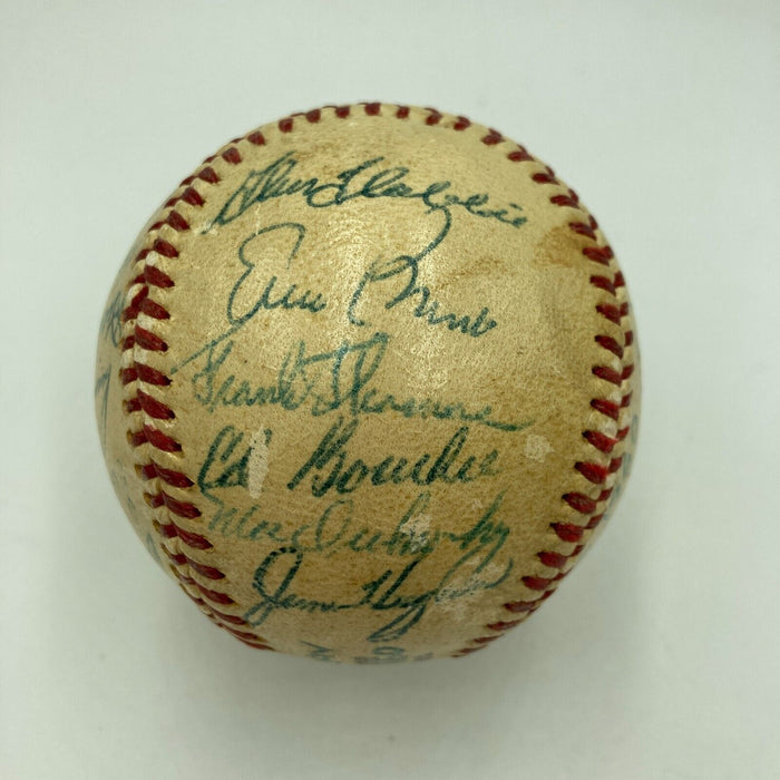 1960 Chicago Cubs Team Signed National League Baseball Ernie Banks Beckett COA