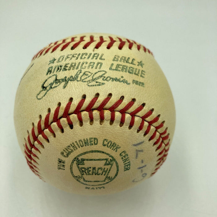 Pete Dawkins Signed 1950's American League Cronin Baseball Heisman Trophy JSA