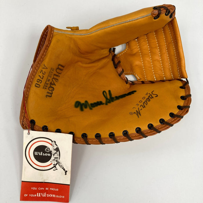 Moose Skowron Signed 1950's Wilson Game Model Baseball Glove JSA COA