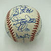 2003 New York Yankees Team Signed Baseball Derek Jeter Mariano Rivera JSA COA