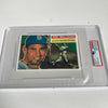 Beautiful 1956 Topps Ted Williams Signed Large Porcelain Card PSA DNA COA
