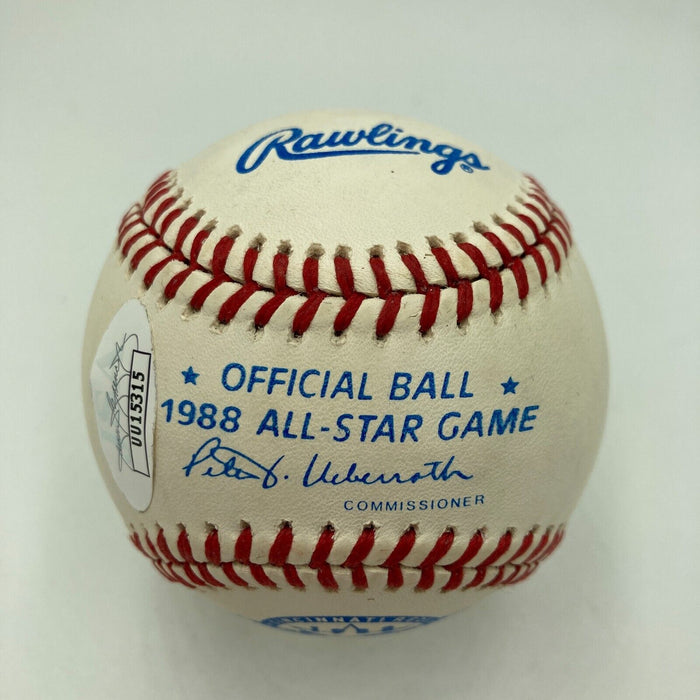 Terry Steinbach "MVP!" Signed 1988 All Star Game Baseball JSA COA