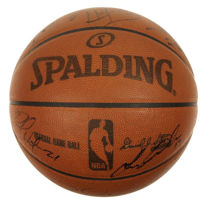 2011-2012 Indiana Pacers Team-Signed Game Used Basketball Paul George JSA COA