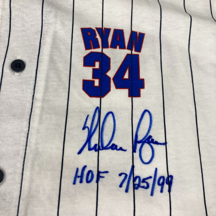 Nolan Ryan "HOF 7/25/1995" Signed Express to Cooperstown Jersey JSA COA 28/99