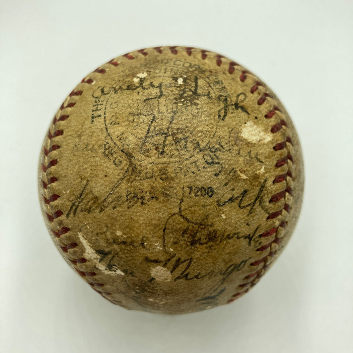 Honus Wagner Heinie Manush  Waite Hoyt HOF Multi Signed Baseball Beckett COA