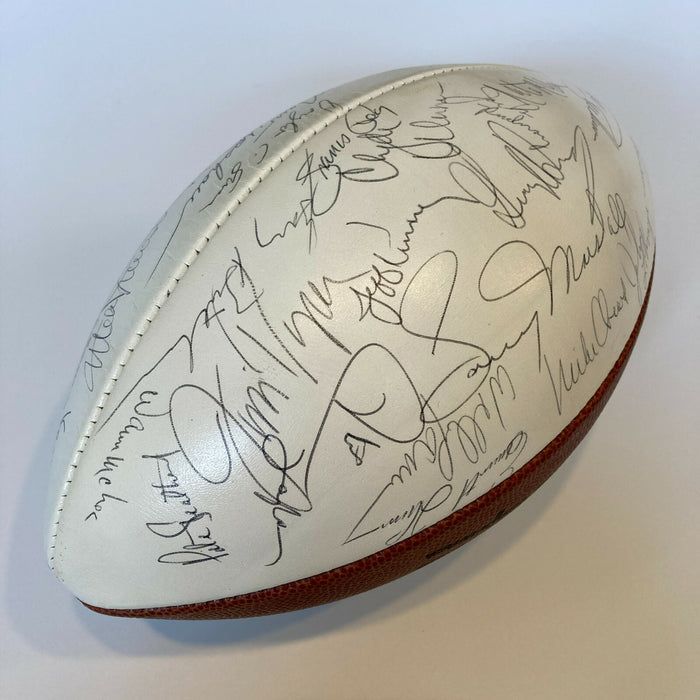 1973 Kansas City Chiefs Team Signed NFL Wilson Football Len Dawson JSA COA