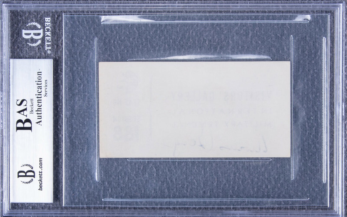 Moe Berg Signed 1946 WW2 Nazi Nuremberg Trials Ticket Beckett Catcher Was A Spy
