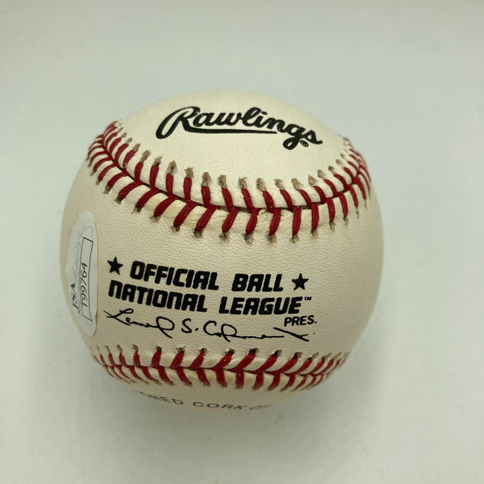 Orlando Cepeda HOF 1999 Signed Official National League Baseball JSA Sticker