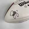 Dan Marino John Elway Drew Brees Quarterback Challange Signed Football JSA COA