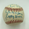 Lefty Grove & Sam Rice HOF Signed 1950's American League Baseball JSA COA
