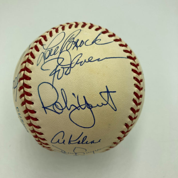 3,000 Hit Club Signed Baseball 16 Sigs Willie Mays Hank Aaron Stan Musial JSA