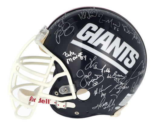 1986 New York Giants Super Bowl Champs Team Signed Full Size Helmet Steiner COA