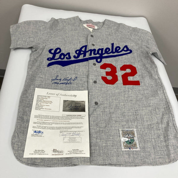 Sandy Koufax 1963 NL MVP & Cy Young Signed Brooklyn Dodgers Jersey JSA COA