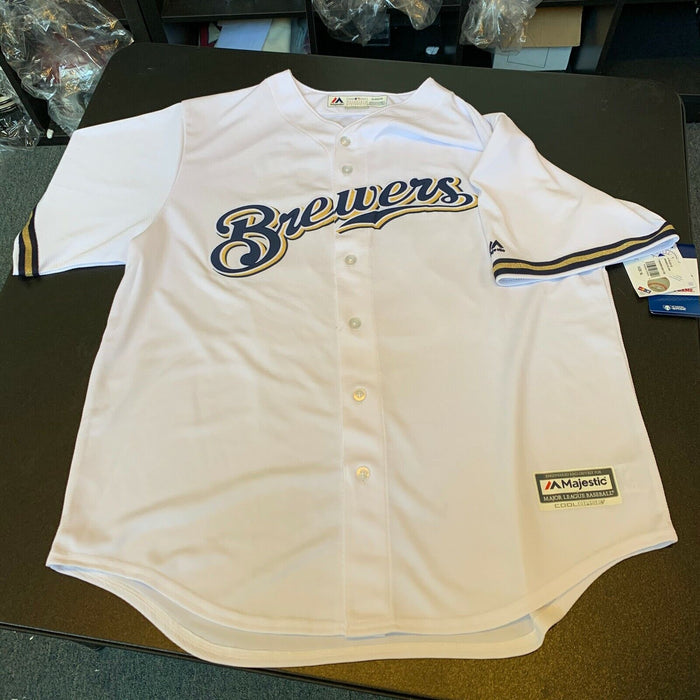 Christian Yelich Signed Authentic Milwaukee Brewers Jersey With Steiner COA