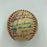 Rare 1953 New York Yankees Team Signed Mini American League Harridge Baseball