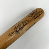 Yogi Berra Whitey Ford 1950's New York Yankees Legends Signed Baseball Bat JSA