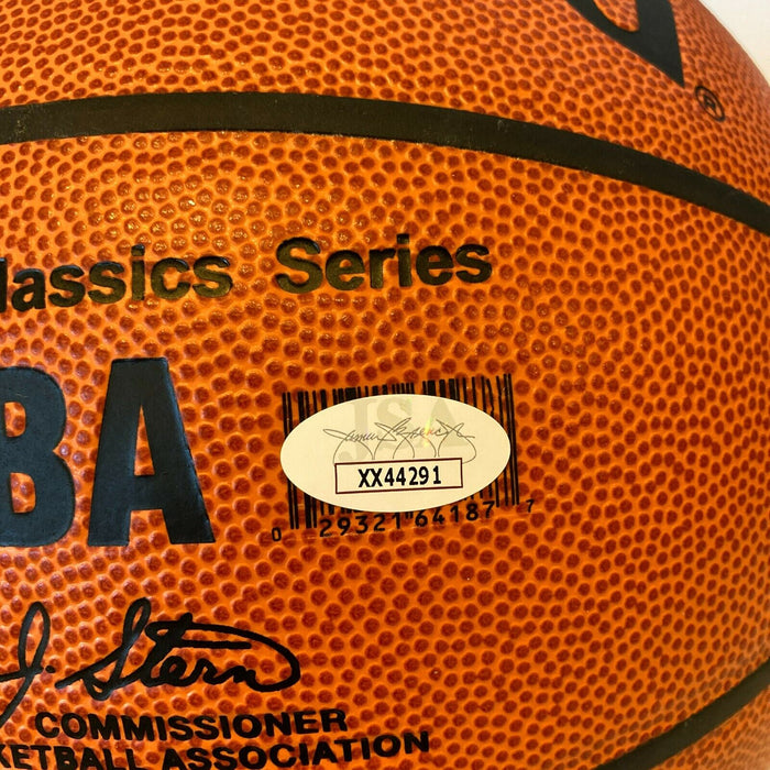 Michael Jordan Mike Krzyzewski HOF Induction Class Of 2001 Signed Basketball JSA