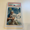 Rare 1994 Fleer Ultra Rick Mirer RC Signed Promo Card With Fleer Stamp PSA DNA