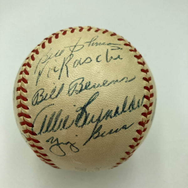 1947 New York Yankees World Series Champs Team Signed Baseball JSA COA