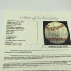 1950's Charlie Grimm Single Signed Game Used NL Baseball Chicago Cubs JSA COA