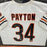 Walter Payton Signed Heavily Inscribed STATS Chicago Bears Jersey PSA DNA COA