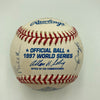 1997 Florida Marlins World Series Champs Team Signed W.S. Baseball With COA