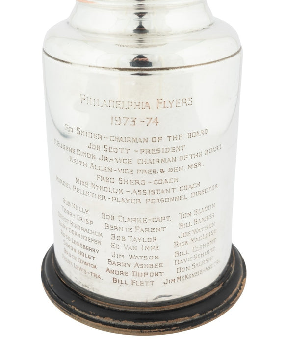 1973-74 Philadelphia Flyers Stanley Cup Trophy Presented To Bobby "Chief" Taylor