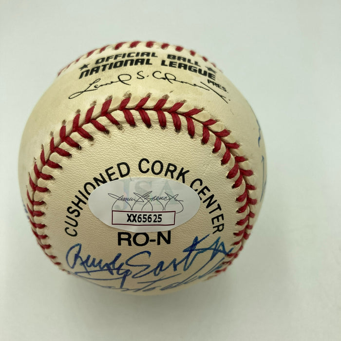 Beautiful 1976 Cincinnati Reds World Series Champs Team Signed Baseball JSA COA