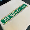 Joe Namath Signed 6x30 Street Sign Joe Namath BLVD JSA COA