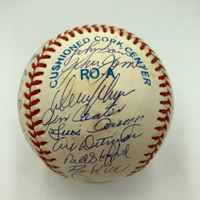 1961 New York Yankees World Series Champs Team Signed Baseball Mickey Mantle JSA