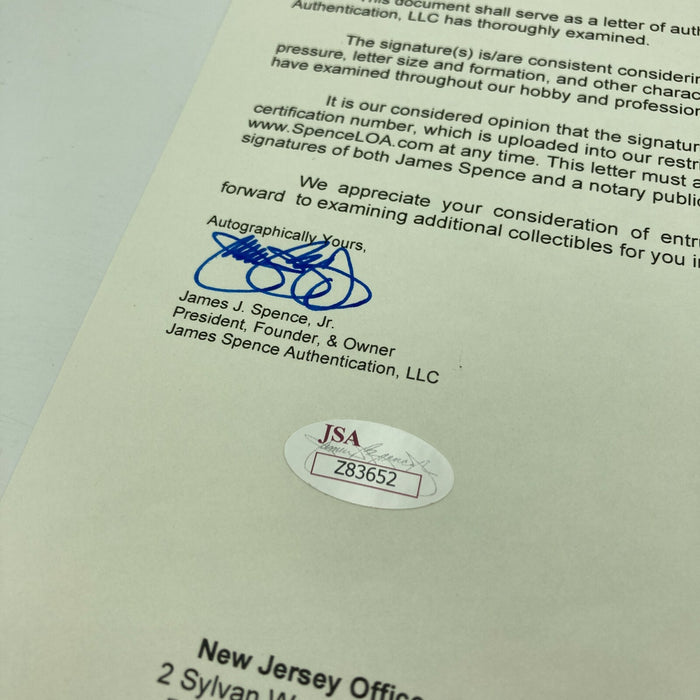 Beautiful Ed Walsh Signed 1928 American League Baseball With JSA COA