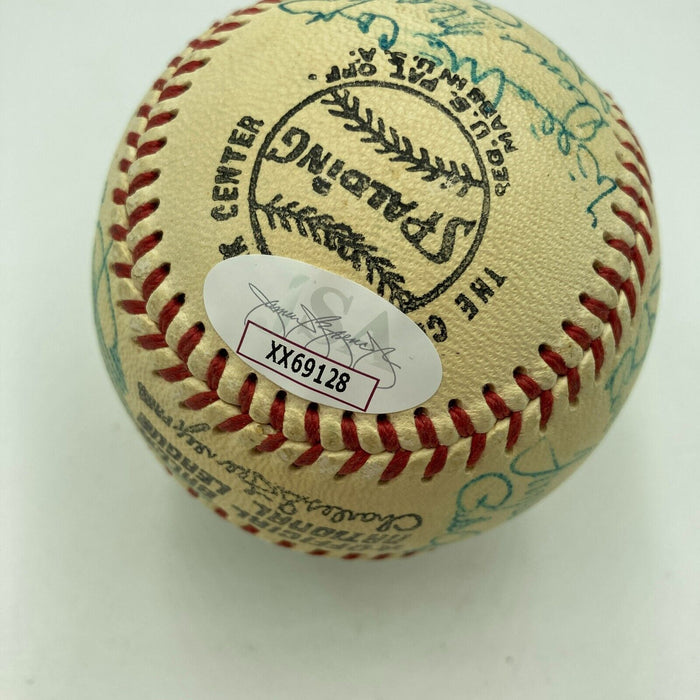 The Finest 1970 All Star Game Team Signed Baseball With Roberto Clemente JSA COA