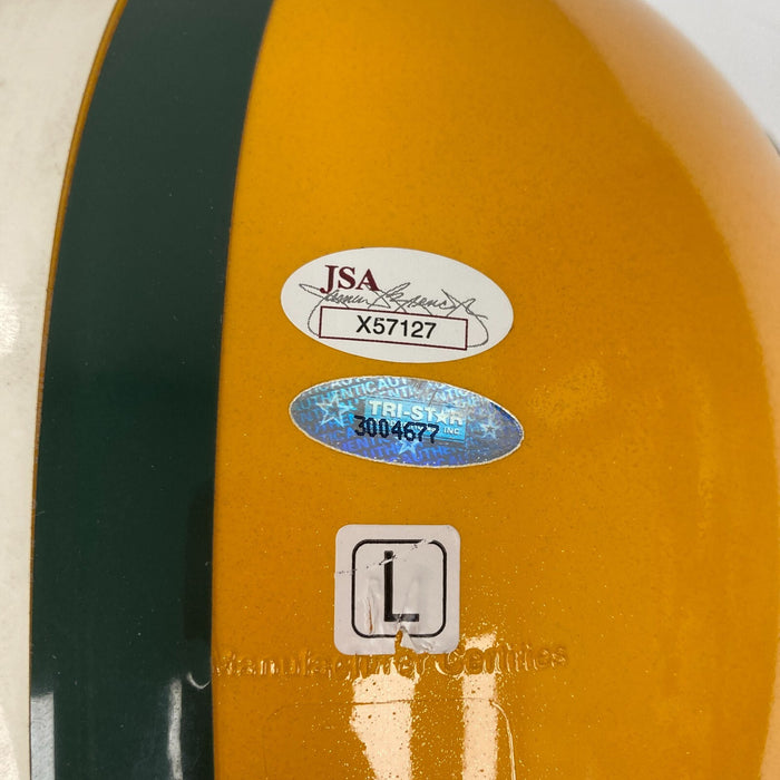 Bart Starr MVP Super Bowl 1 & 2 Signed Full Size Green Bay Packers Helmet JSA