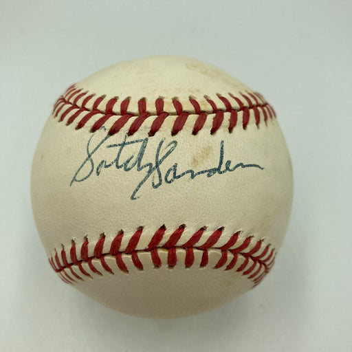 Satch Sanders Signed American League Baseball Boston Celtics HOF JSA COA