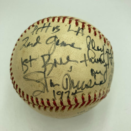 Stan Musial Signed 1st Ball Thrown Out 1974 NLCS Playoffs Game Used JSA COA