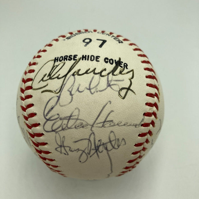 1973 New York Yankees Team Signed Baseball JSA COA