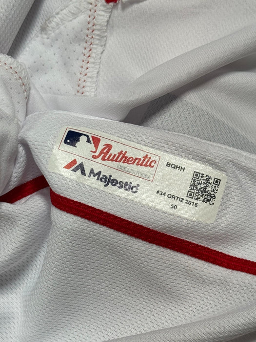 David Ortiz Final Career Game Signed Game Issued Jersey MLB Authentic 10/10/2016