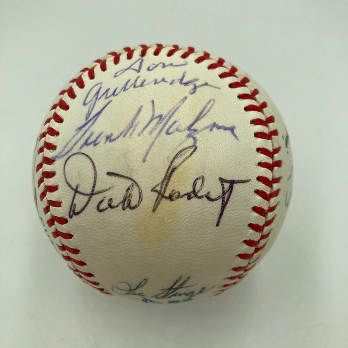 Ted Williams & Joe Dimaggio Hall Of Fame Multi Signed Baseball JSA COA