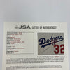 Sandy Koufax Signed Los Angeles Dodgers Jersey Patch Framed Display JSA COA