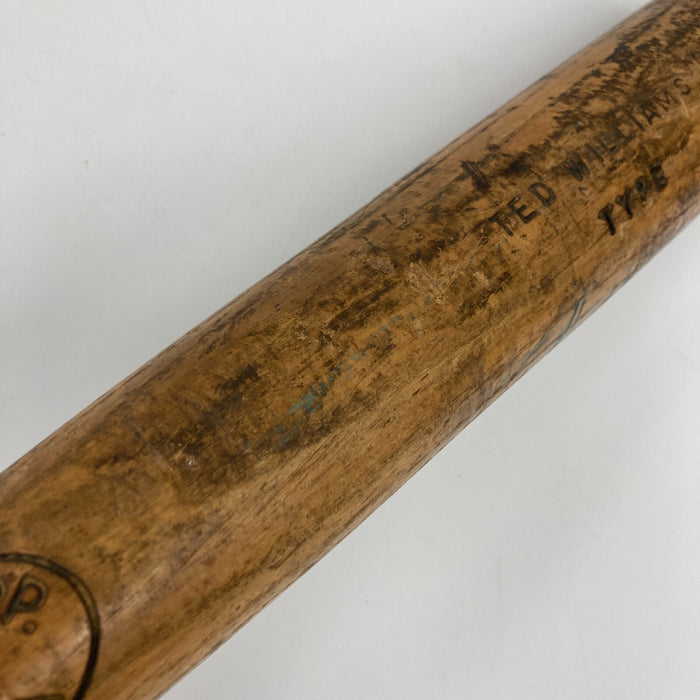 Ted Williams Signed 1950's Appalachian Game Model Baseball Bat JSA COA