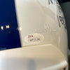 Lenny Moore Signed Heavily Inscribed Career STATS Baltimore Colts Helmet JSA COA