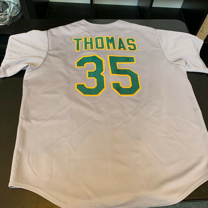 Frank Thomas Signed Authentic Oakland A's Athletics Jersey With JSA COA