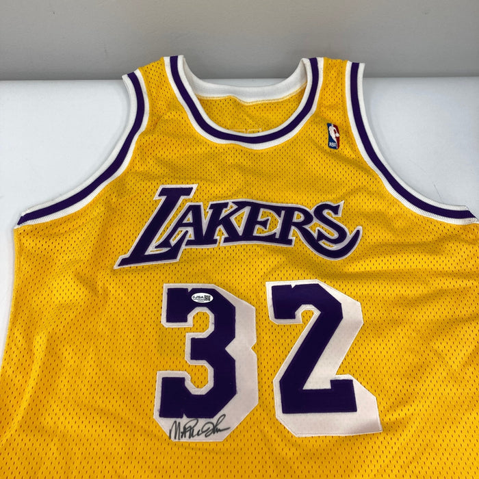 Magic Johnson Signed 1992-93 Los Angeles Lakers Pro Cut Jersey JSA COA & UDA