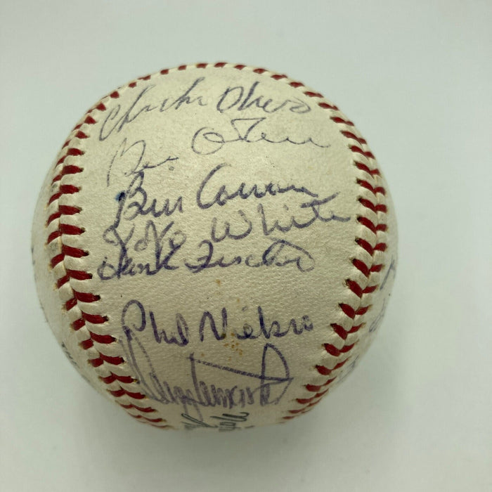 Hank Aaron 1965 Milwaukee Braves Team Signed National League Baseball PSA DNA