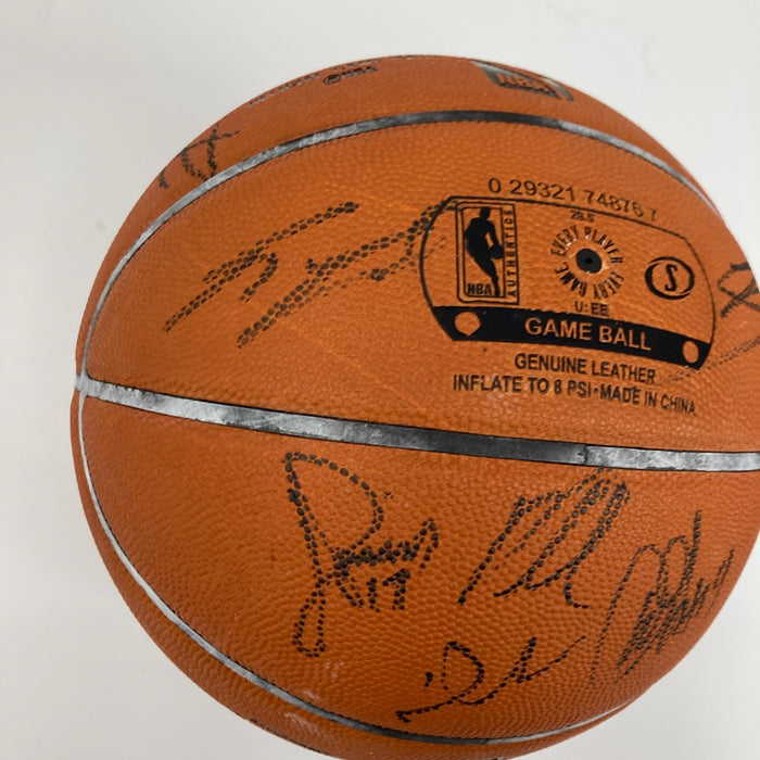 San Antonio Spurs Team Signed Game Used Basketball Tony Parker Ginobili Leonard