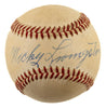 Mickey Livingston Single-Signed 1950's NL Baseball Brooklyn Dodgers JSA COA