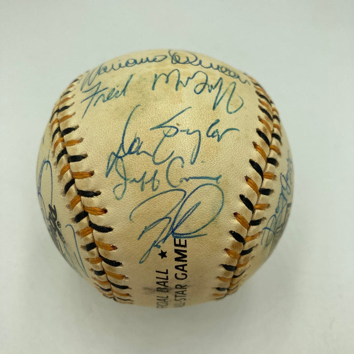 1994 All Star Game National League Team Signed Baseball Barry Bonds PSA DNA COA