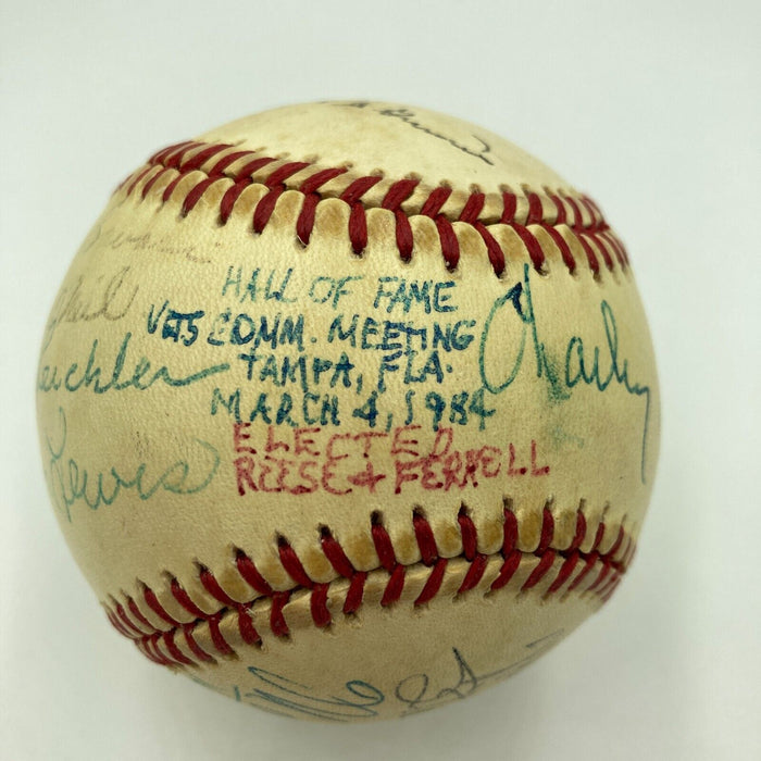 1984 Baseball Hall Of Fame Veterans Committee Signed Baseball With Stan Musial