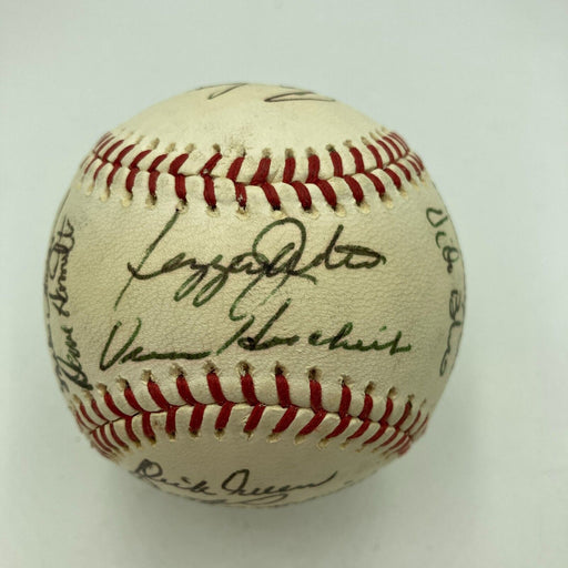 1973 Oakland A’s World Series Champs Team Signed Baseball PSA DNA COA